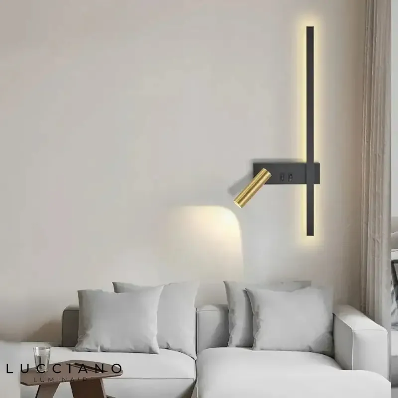 Applique murale LED moderne design élégant salon.