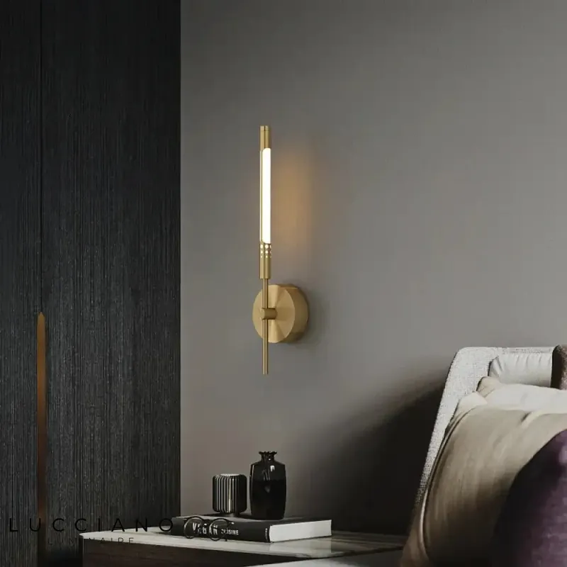 applique murale LED contemporaine cuivre élégante