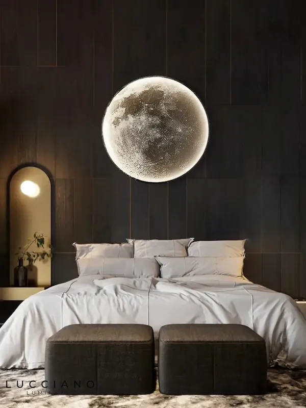 Applique murale lunaire design épuré LED.