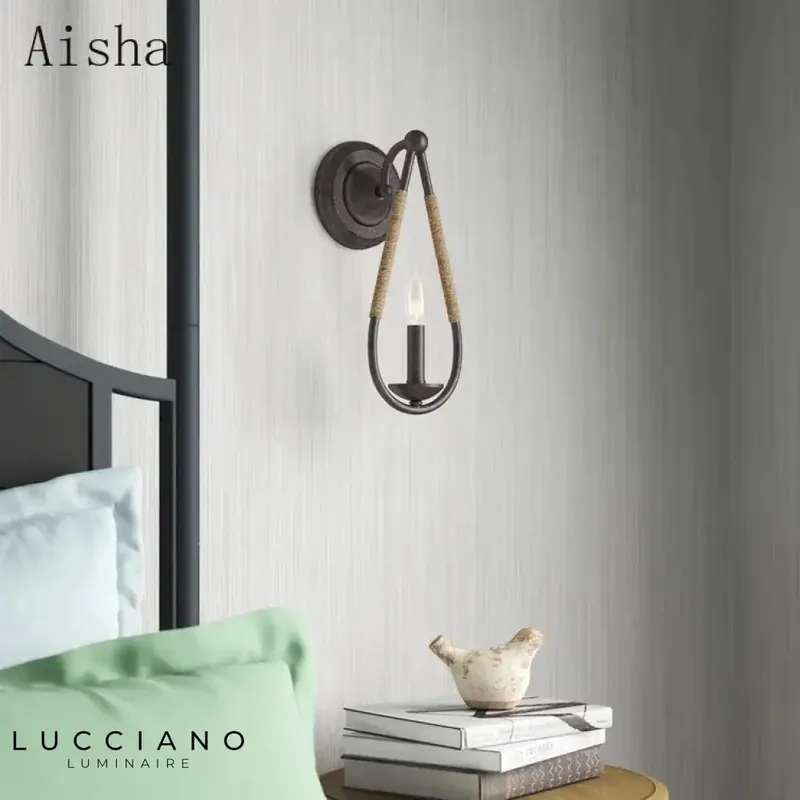 Voici ma proposition :
Applique murale rétro style rustique chic