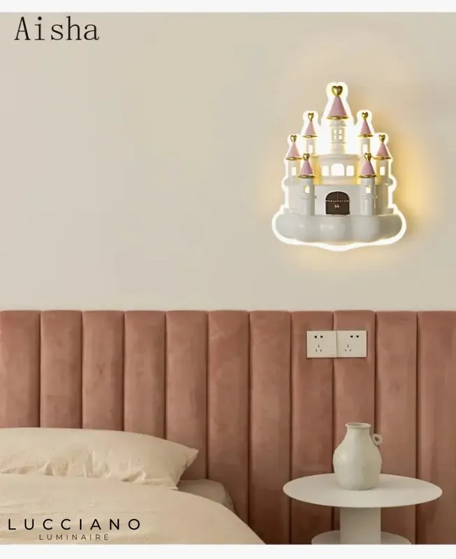 Applique murale château lumineux pour rêves enfantins
