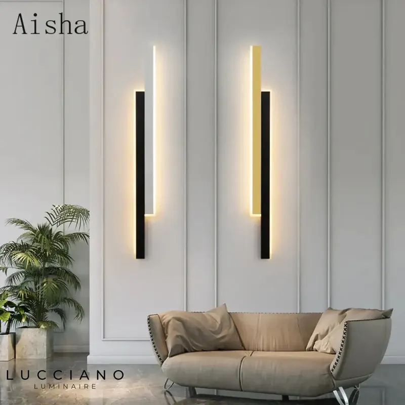 Applique murale LED élégante épurée contemporaine.