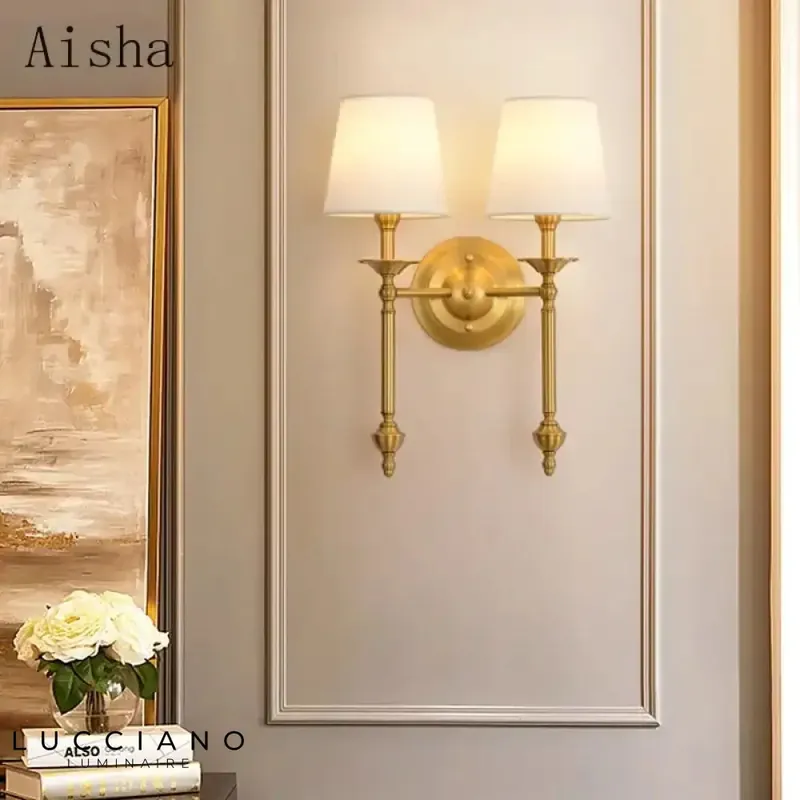 Applique murale luxe élégante design cuivre