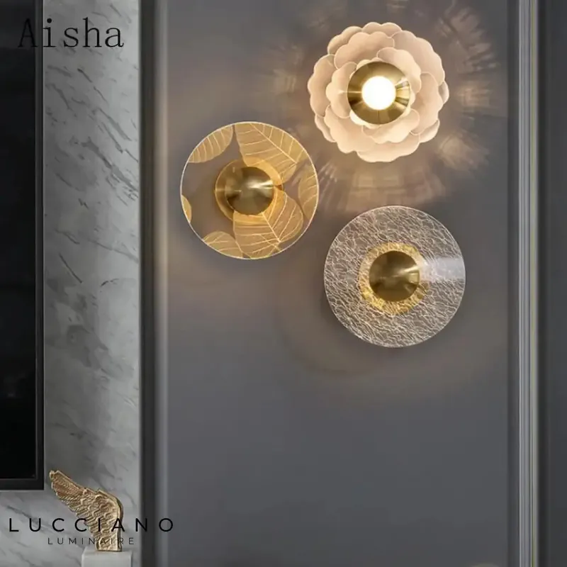 Applique murale LED fleur moderne élégante luminaire.