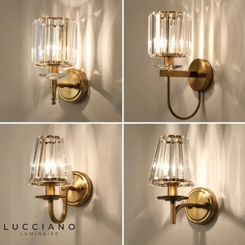 Voici ma proposition :
Applique murale en cristal luminosité contemporaine