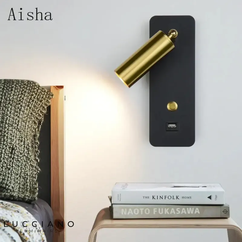 Applique murale LED design élégant USB