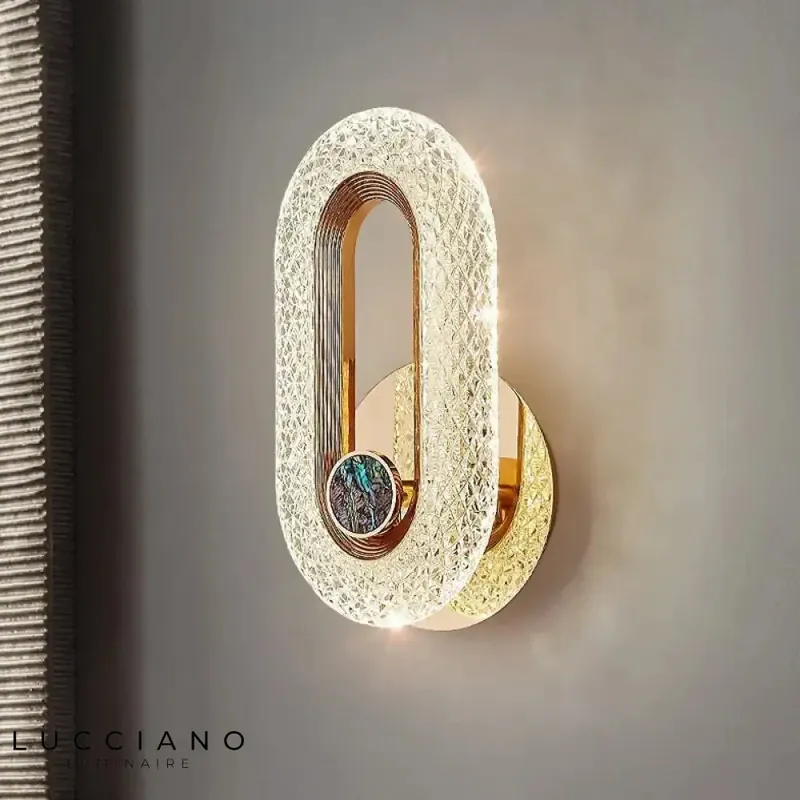 Applique murale LED nordique élégante minimaliste.
