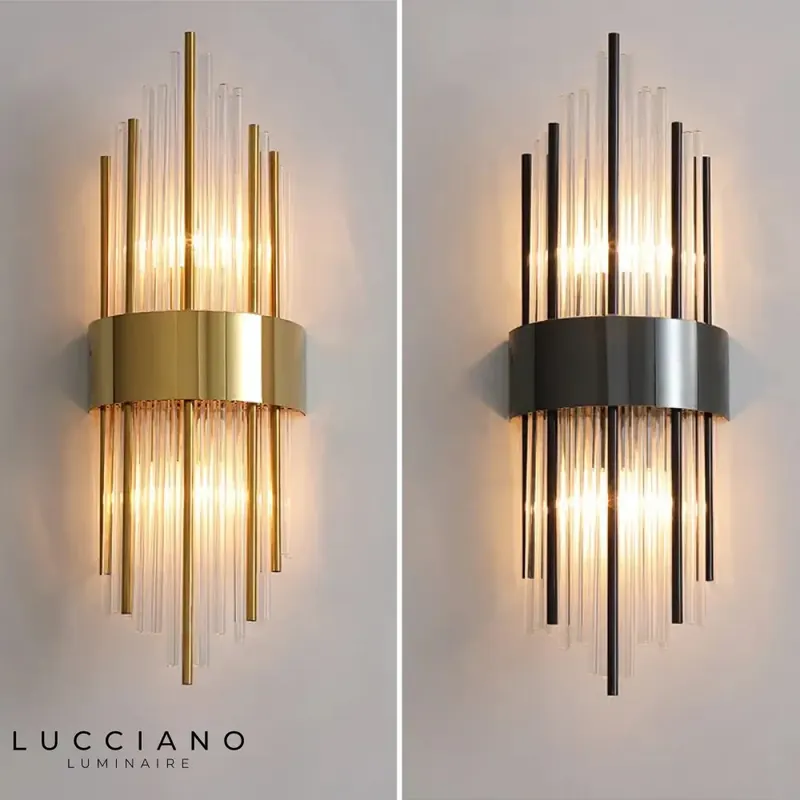 Voici la transformation du titre :
Applique murale moderne lumineux crystal élégant design