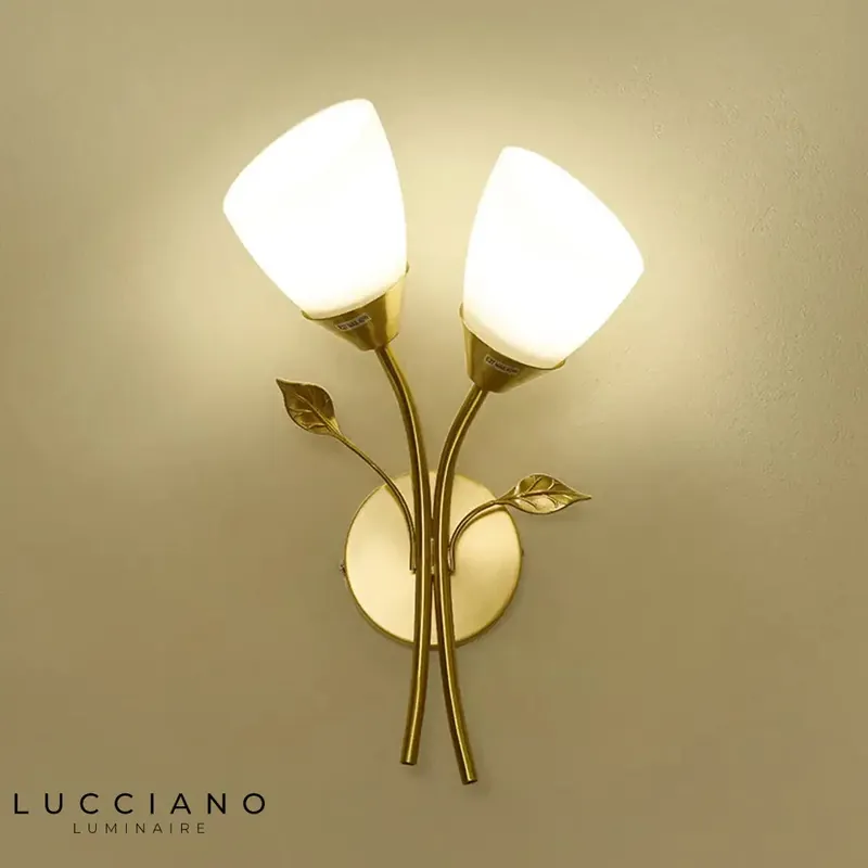 Applique murale nordique élégante design minimaliste verre