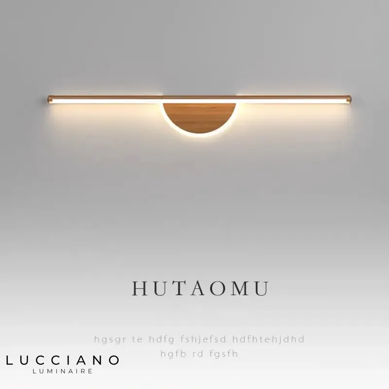 Voici ma proposition :
Applique murale led moderne bois élégant