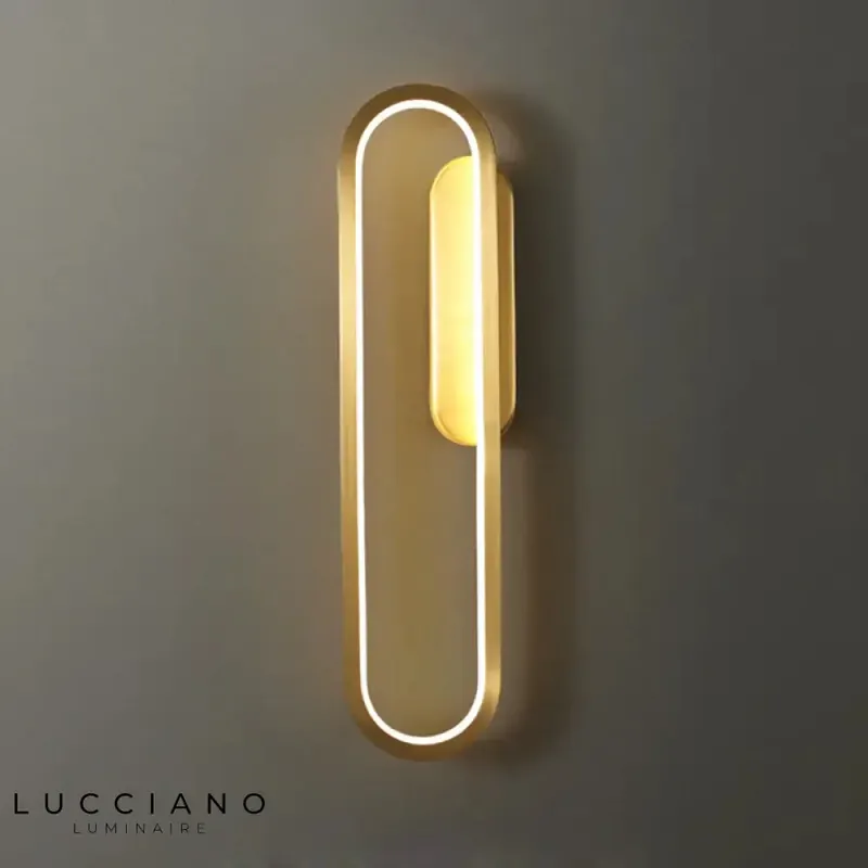 applique moderne nordique élégante cuivre suspension design