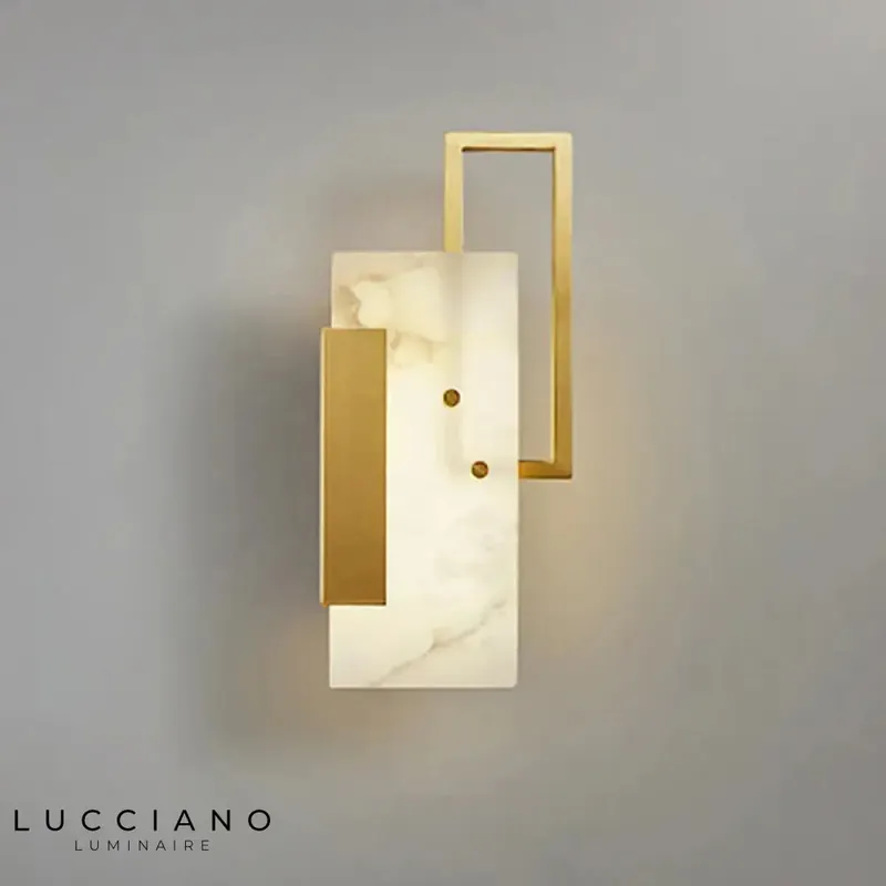 Applique murale led luxueuse design élégante cuivre